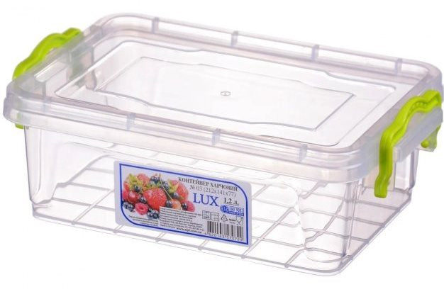 Al-Plastik LUX No. 3 Food Container, 1.2 L