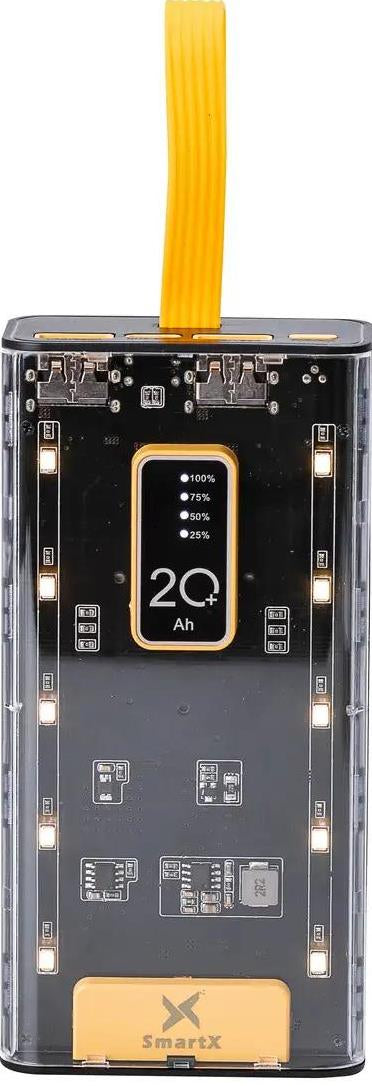 SmartX X-101 Power Bank with 4 Built-In Cables, 20000 mAh