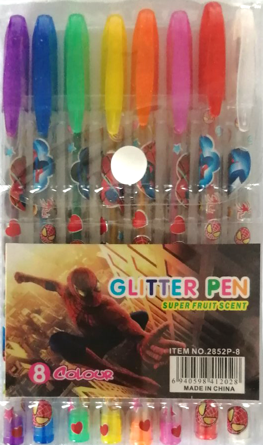 2852P-8 Gel Pen Set, 8 Colors