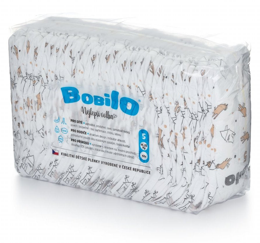 Bobilo 5 Baby Diapers, 14-25 kg, 42 pcs