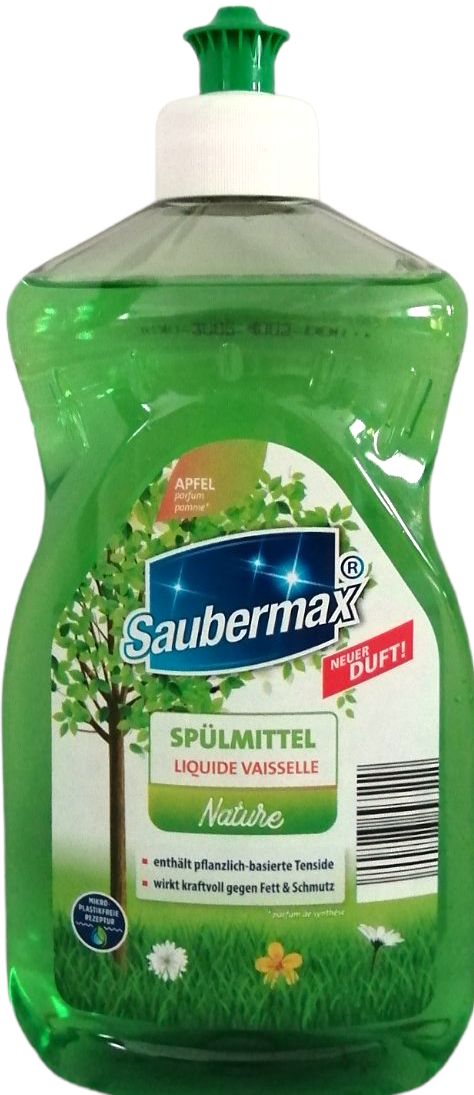 Saubermax Nature Apple Dishwashing Liquid, 500 mL
