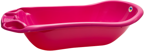 Aleana 3122074 Dark Pink Baby Bathtub, 100 x 50 x 26 cm, 35 L