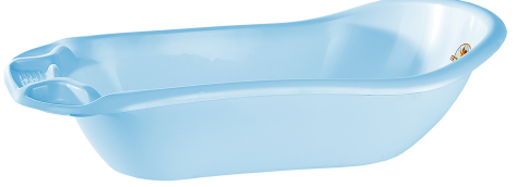 Aleana 3122074 Ice Blue Baby Bathtub, 100 x 50 x 26 cm, 35 L