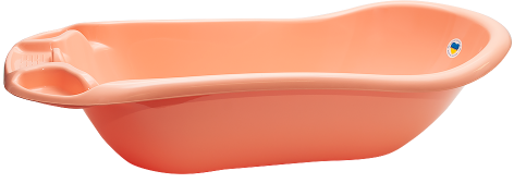 Aleana 3122074 Apricot Baby Bathtub, 100 x 50 x 26 cm, 35 L