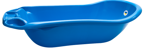 Aleana 3122074 Blue Baby Bathtub, 100 x 50 x 26 cm, 35 L