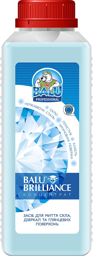 Balu Brilliance Glass, Mirror & Glossy Surface Cleaner, 1 L