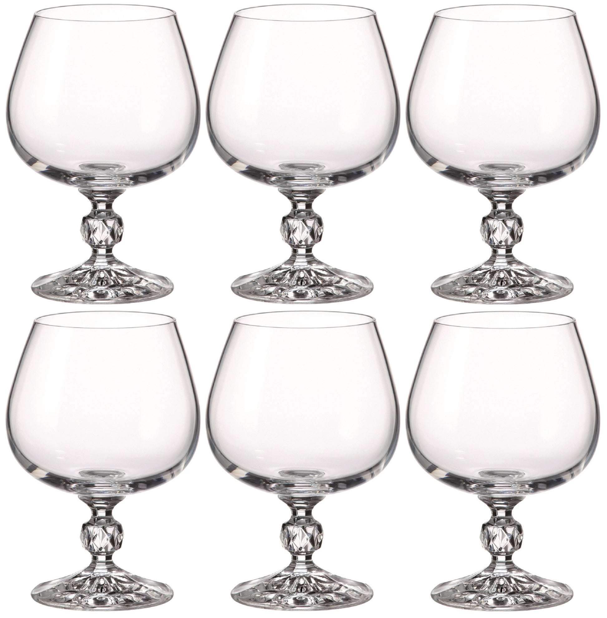 Bohemia Sterna Cognac Glass Set, 250 mL, 6 pcs