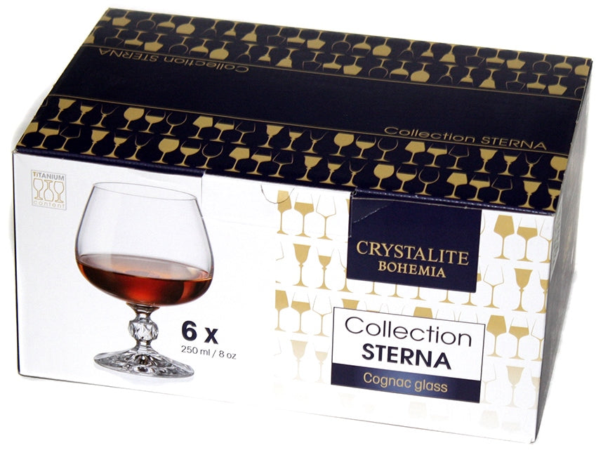 Bohemia Sterna Cognac Glass Set, 250 mL, 6 pcs - Image 4