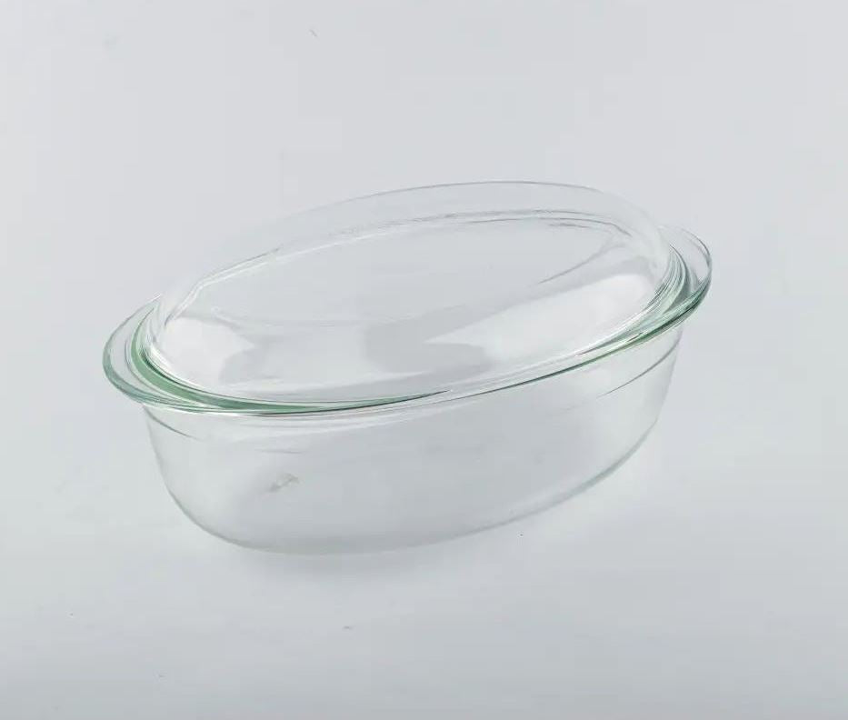 Vittora VT-6240 Oval Glass Baking Dish with Lid, 33 x 20 x 13 cm, 4 L - Image 2
