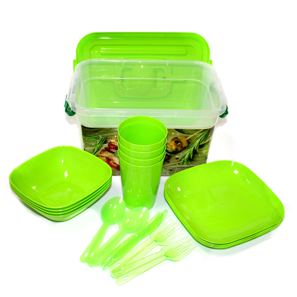 PB-287 Picnic Tableware Set for 4 People