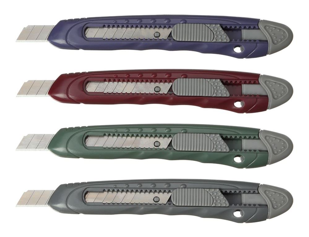 Buromax BM4636 Morandi Style Utility Knife, 9 mm, Assorted