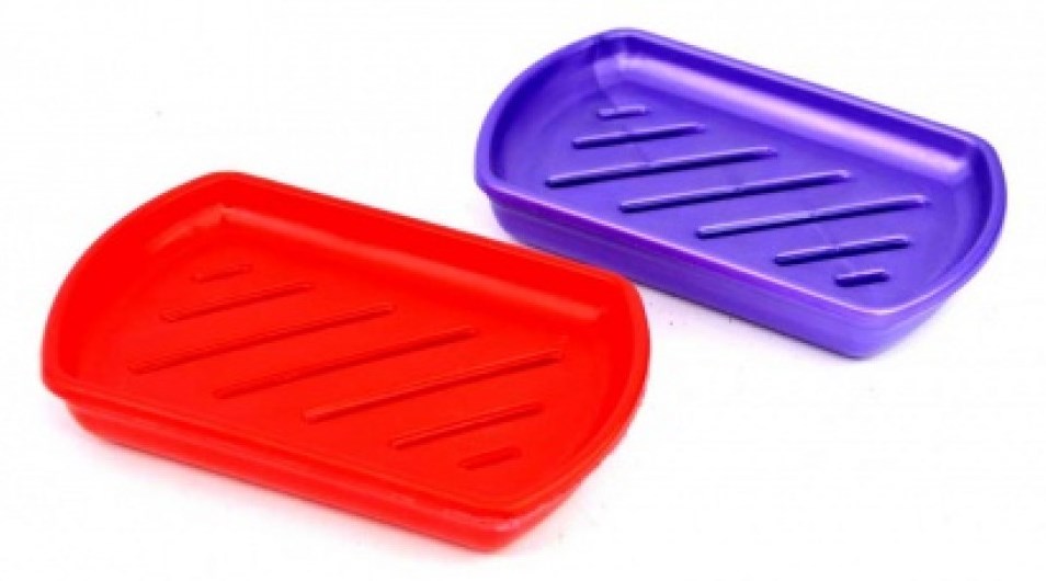 Open Plastic Soap Dish, Assorted