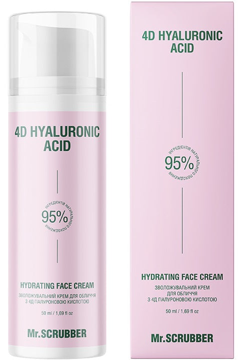 Mr. Scrubber 4D Hyaluronic Acid Moisturizing Face Cream, 50 mL