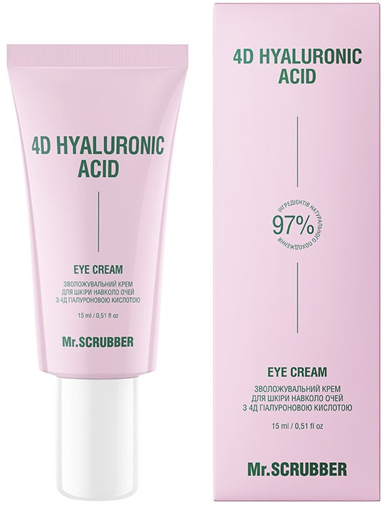 Mr. Scrubber 4D Hyaluronic Acid Moisturizing Eye Cream, 15 mL
