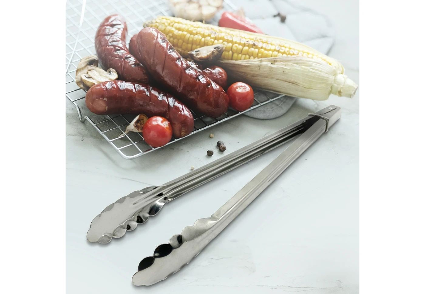 Metal Kitchen Tongs, 33 cm - Image 3