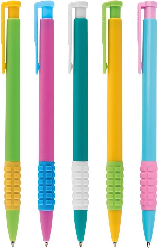 Economix Mercury Blue Retractable Ballpoint Pen, 0.5 mm