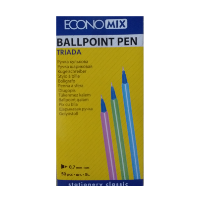 Economix Triada Blue Oil-Based Ballpoint Pen, 0.7 mm - Image 3