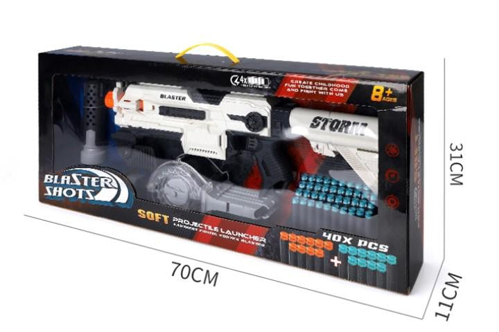 Blaster Shots SB 557 Battery-Powered Toy Blaster with 40 Suction-Cup Soft Darts - Image 3