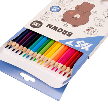 Yes 290712 Line Friends Colored Pencils, 18 Colors - Image 2