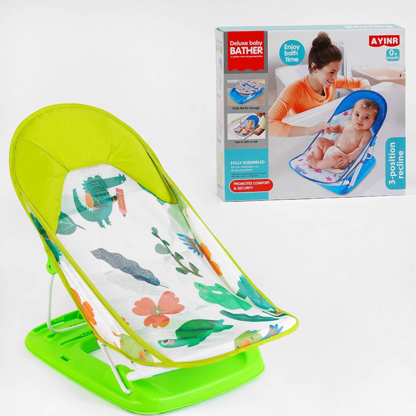 ZX2108C Baby Bath Support with Headrest, 3 Positions