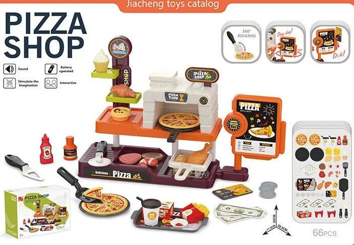 668-154 Pizzeria Playset in Box, 66 Pieces
