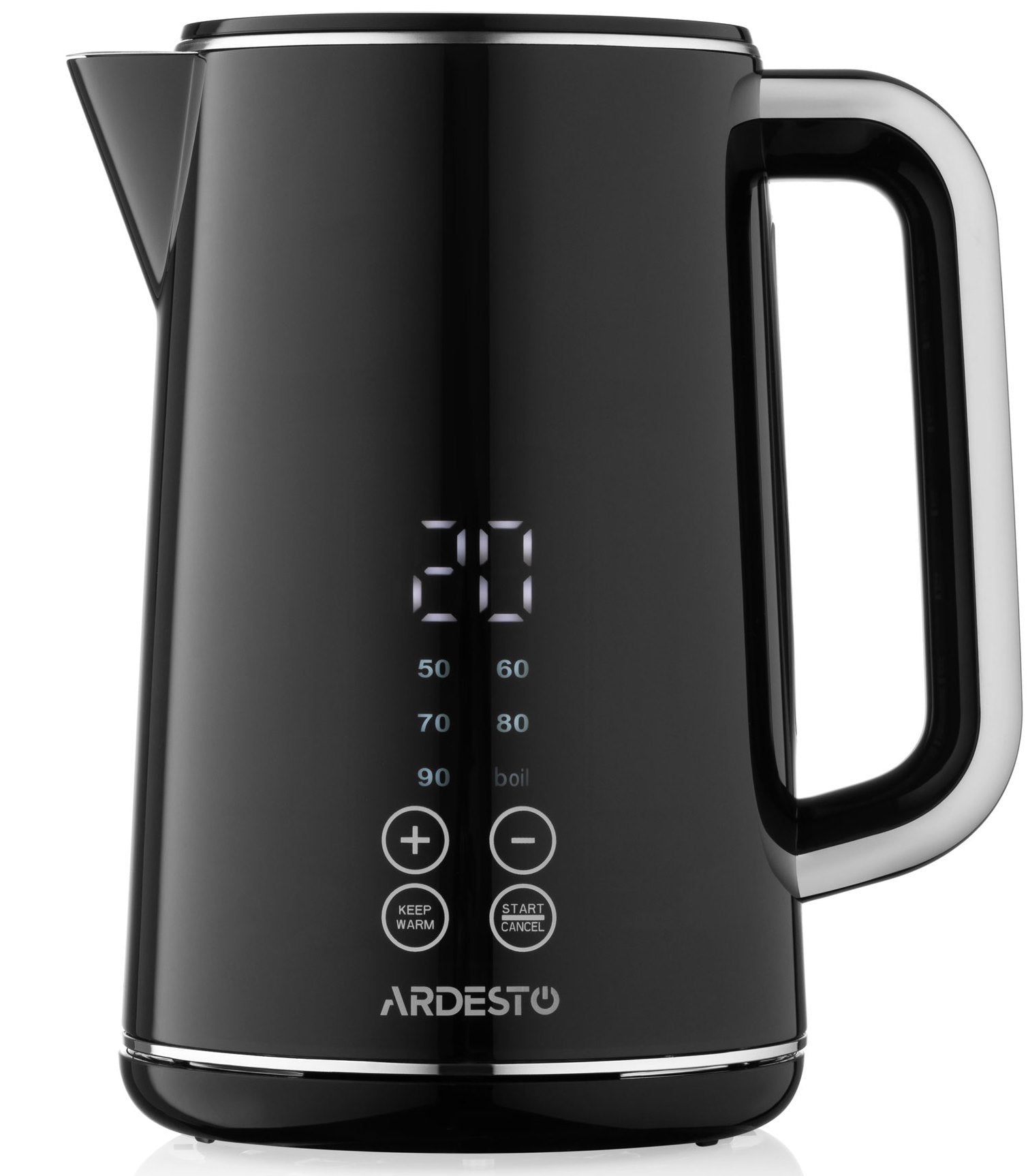 Ardesto EKL-X53E Double-Wall Electric Kettle with LED Display & Otter Control, 1.7 L