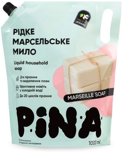 Pina Liquid Marseille Soap Doypack, 1 L