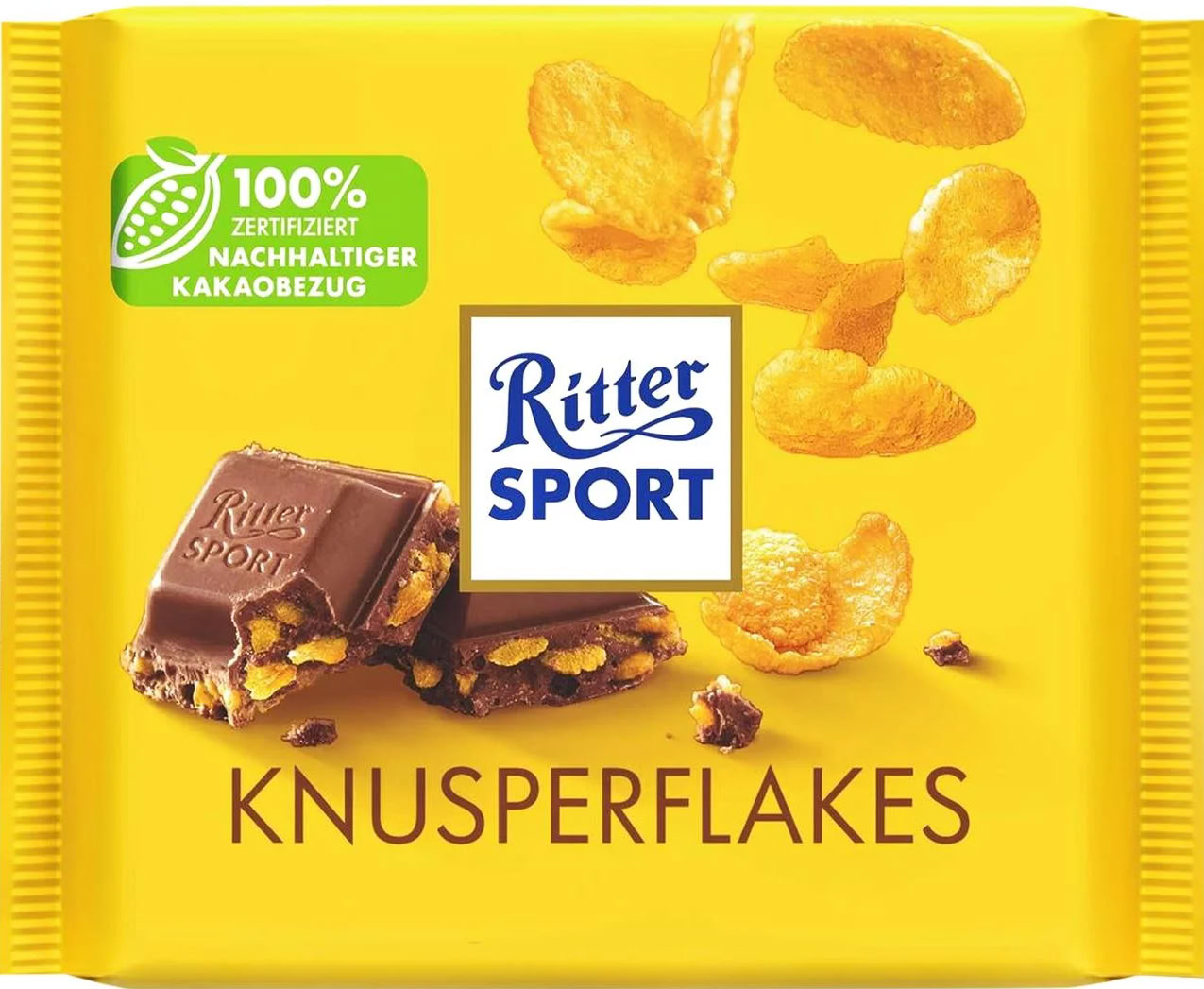 Ritter Sport Chocolate Knusperflakes, 100 g