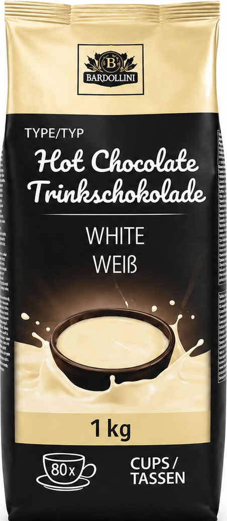 Bardollini Hot Chocolate White Chocolate, 1 kg