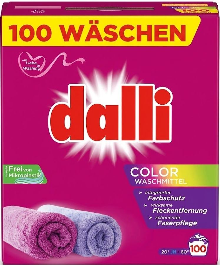 Dalli Color Laundry Detergent Powder, 100 Loads, 6 kg