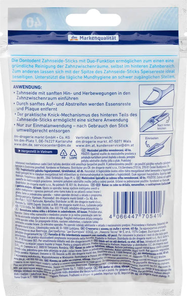 Dontodent Unwaxed Dental Floss Picks, 40 pcs - Image 2