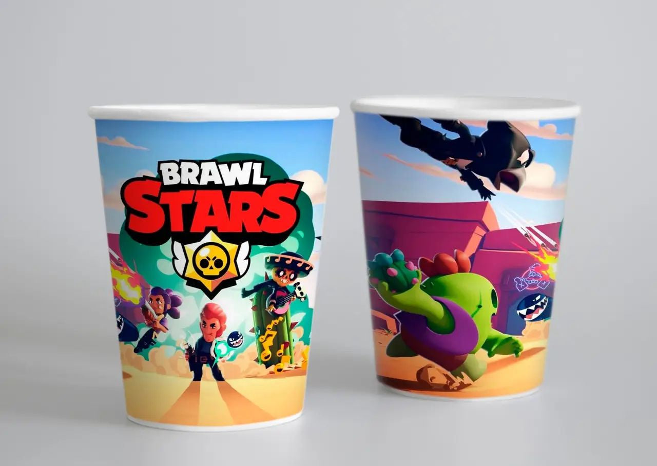 Brawl Stars Paper Cups, 250 mL, 10 pcs - Image 2