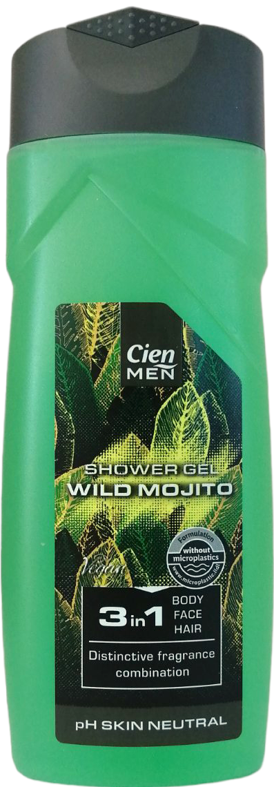 Cien Wild Mojito Men's 3-in-1 Shower Gel, 300 mL