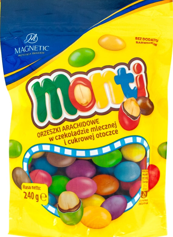 Magnetic Monti Chocolate-Covered Peanuts, 240 g