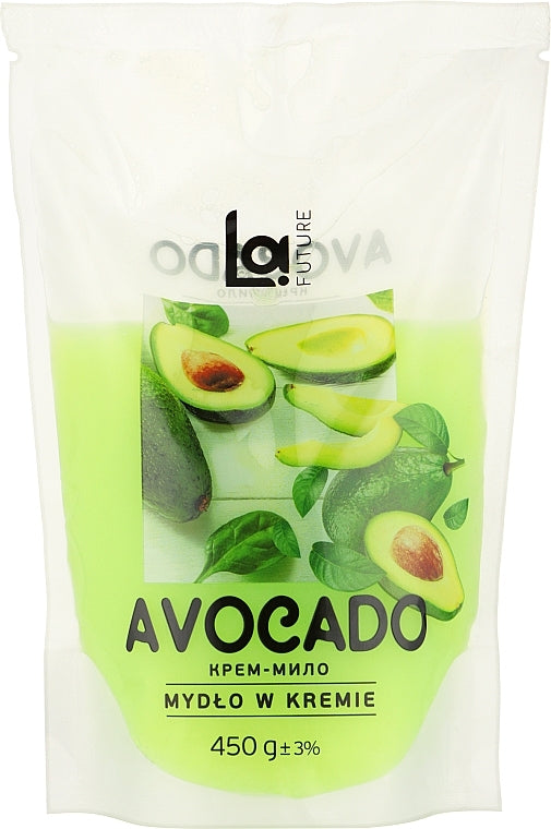 La Future Avocado Liquid Cream Soap Refill Pouch, 460 g
