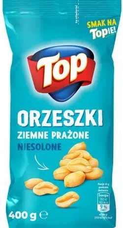 Top Roasted Unsalted Peanuts, 400 g