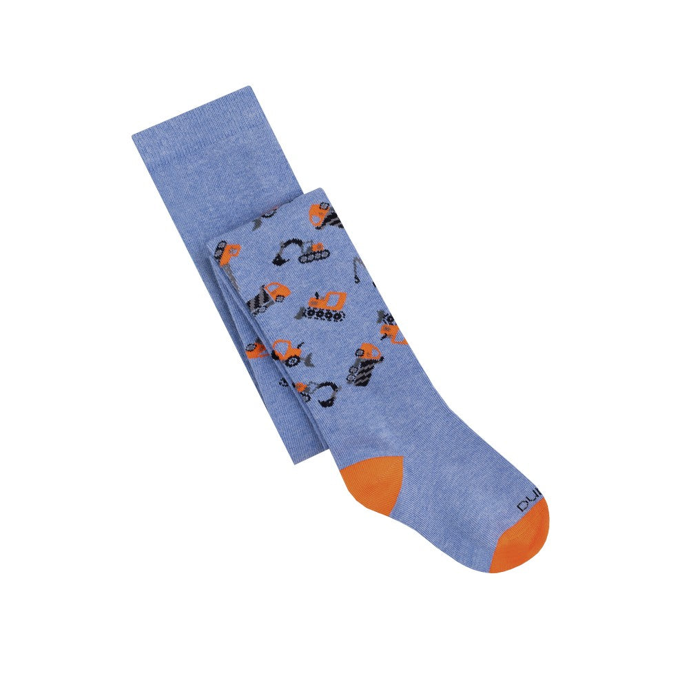 Duna 4436 Kids' Spring/Fall Tights, 80-86 cm, Light Blue with Pattern - Image 2