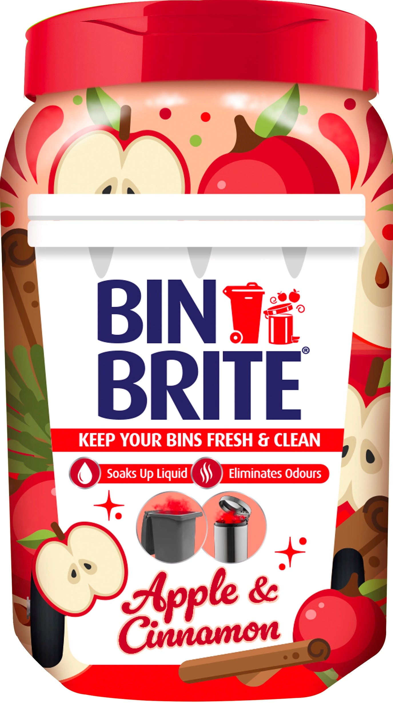 Bin Brite Apple & Cinnamon Bin Odor Neutralizer, 500 g