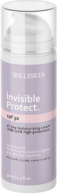 Hollyskin Invisible Protect Moisturizing Anti-Photoaging Face Cream SPF 30, 30 mL