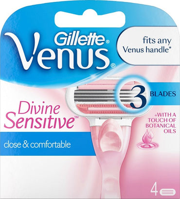 Gillette Venus Divine Replacement Razor Cartridges, 4 pcs - Image 2