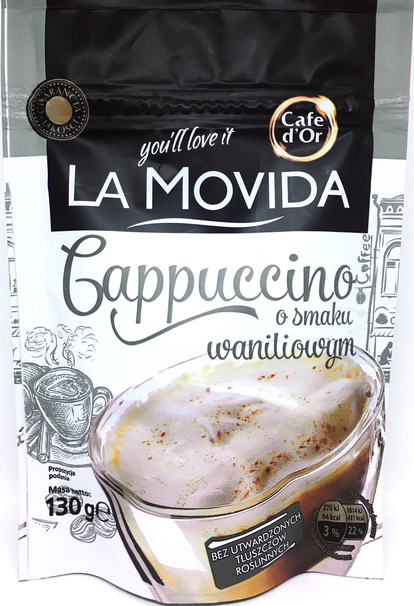 La Movida Vanilla Cappuccino, 130 g