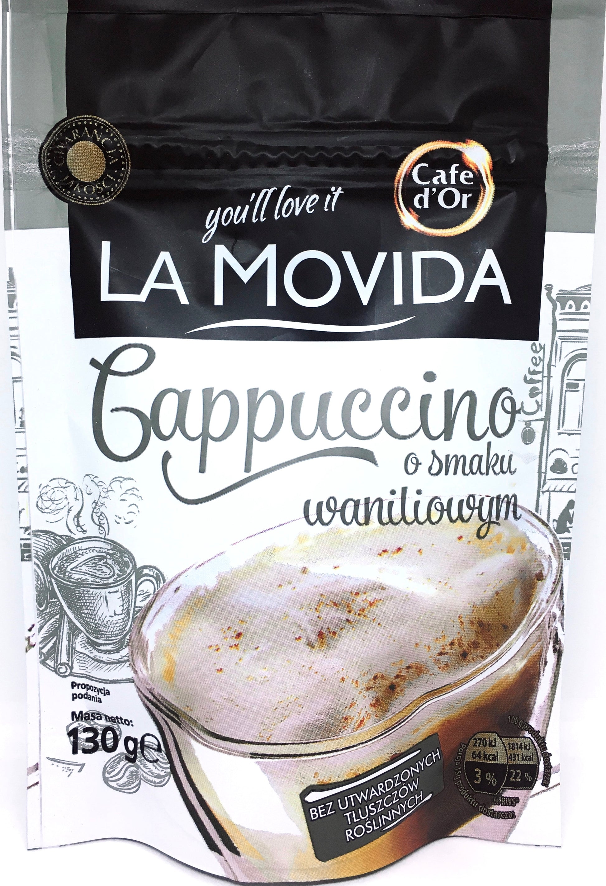 La Movida Vanilla Cappuccino, 130 g