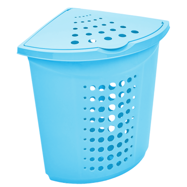 Aleana 122051 Corner Laundry Basket, Assorted Colors, 45 L - Image 2