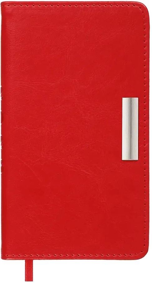 Buromax 2026 A6 Salerno BM2892-05 Red Dated Pocket Weekly Planner