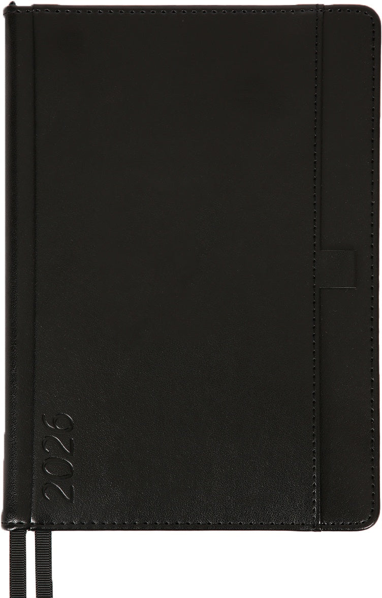 Leo Planner Legacy 252649 368 2026 A5 pages Black Business Planner