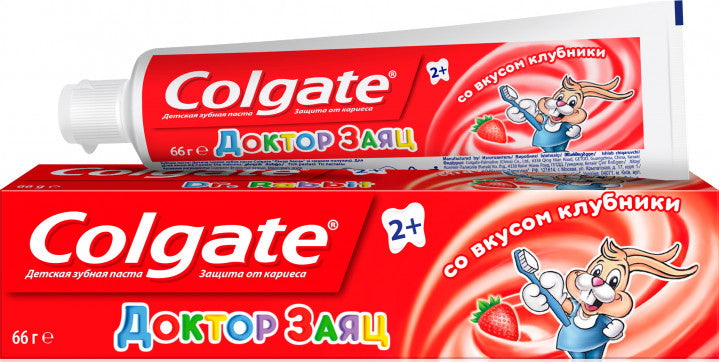 Colgate Doctor Hare Strawberry Toothpaste, 50 mL