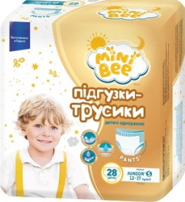 MiniBee 5 Baby Pull-Up Diaper Pants, 12-17 kg, 28 pcs - Image 2