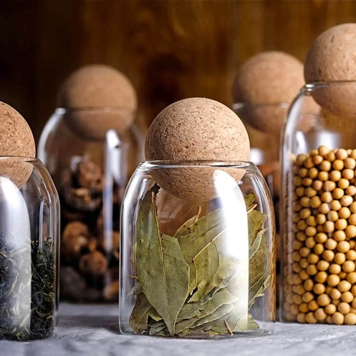 Olens STO011 Sphere Glass Jar, 400 mL - Image 3