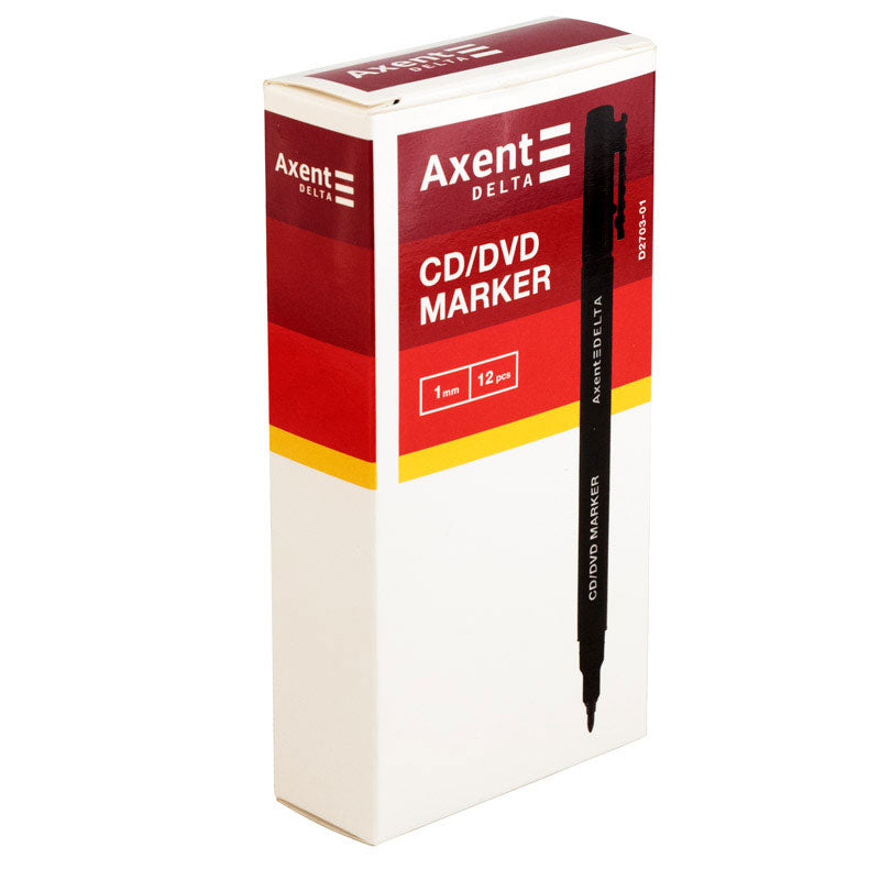 Axent D2703-01 CD/DVD Black Permanent Marker - Image 2