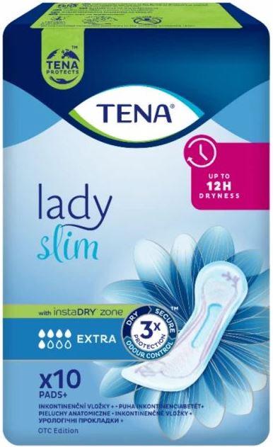 Tena Lady Slim Extra 5-Drop Urological Pads, 10 pcs